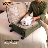 VIP Triumph 69cm, 8 Wheel Soft Case Trolley - Ivory Green, TRIUMPH69IGR