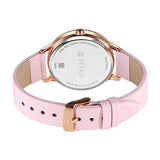 Titan Purple Women's Watch Analog Pink Dial With Pink Leather Strap, 2634WL02