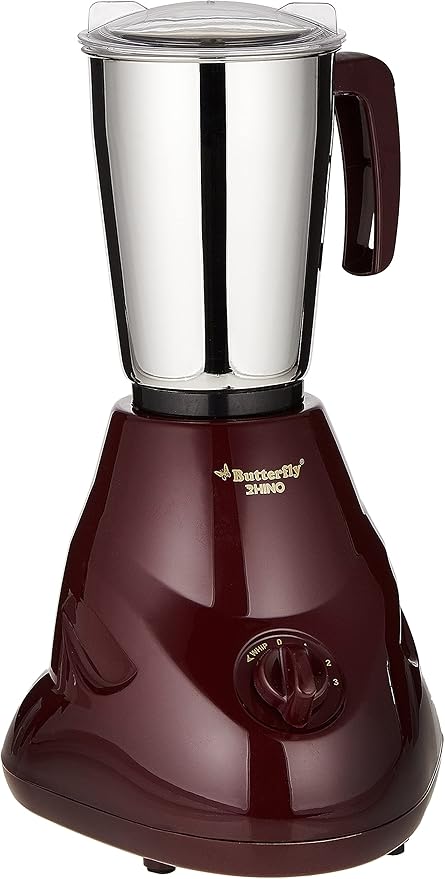 Butterfly RHINO 550W Mixer Grinder with 2 Stainless Steel Jars Compact, Efficient & Durable