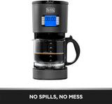 Black+Decker Premium 12 Cup Programmable Coffee Maker with 1.5L Glass Carafe, SSCM125