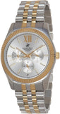 Beverly Hills Polo Club Women's Watch, Analog, Silver Dial,Gold & Silver Stainless Steel Strap, BP3082C.230