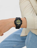 G-Shock Analog and Digital Men's Watch with Black Dial and Black Resin Band,GA-010GB-1A9DR