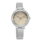 Fastrack Stunners Quartz Analog Women's Watch With Ivory Dial and Stainless Steel Strap, 68048SM02