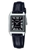 Casio Women's Watch Analog, Black Dial Black Leather Strap, LTP-V007L-1BUDF product image