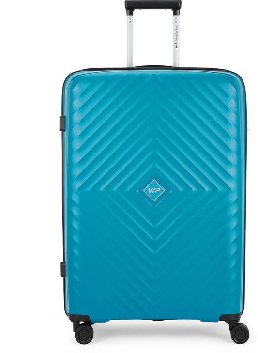 VIP Quad 55cm, 8 Wheel Hardcase Trolley - Blue, QUAD8W55IBL VIP Cabin size travel luggage