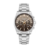 Lee Cooper Men's Multifunction Watch with Brown Dial and Stainless Steel Band, LC08355.340
