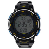 Sonata Men's Digital Watch With Black Plastic Strap, 77011PP03