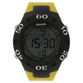 Sonata Men's Digital Watch With Yellow Plastic Strap, 77035PP03