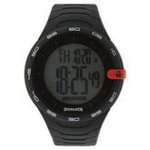 Sonata Men's Digital Watch With Black Plastic Strap, 77041PP04