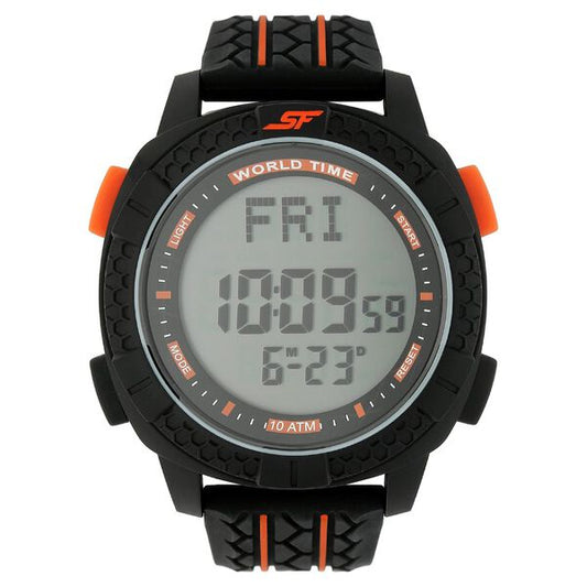 Sonata, Men, Digital, Watch, Plastic Strap, 77058PP04