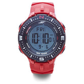 Sonata Men's Digital Watch With Red Plastic Strap, 77095PP03