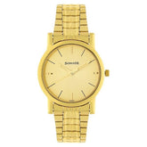 Sonata Men's Watch Analog Champagne Dial With Gold Stainless Steel Band, 7987YM06