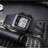 Casio Kid's Watch Digital, Black Dial Black Resin Strap, F-201WA-1ADF