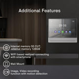Commax Fine View 10 Inch Handsfree Smart Wall Pad with Memory Record and Smartphone Connectable, Neo Silver, CDV-1004QT