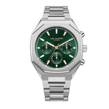Lee Cooper Men's Multifunction Watch with Dark Green Dial and Stainless Steel Band, LC08045.370