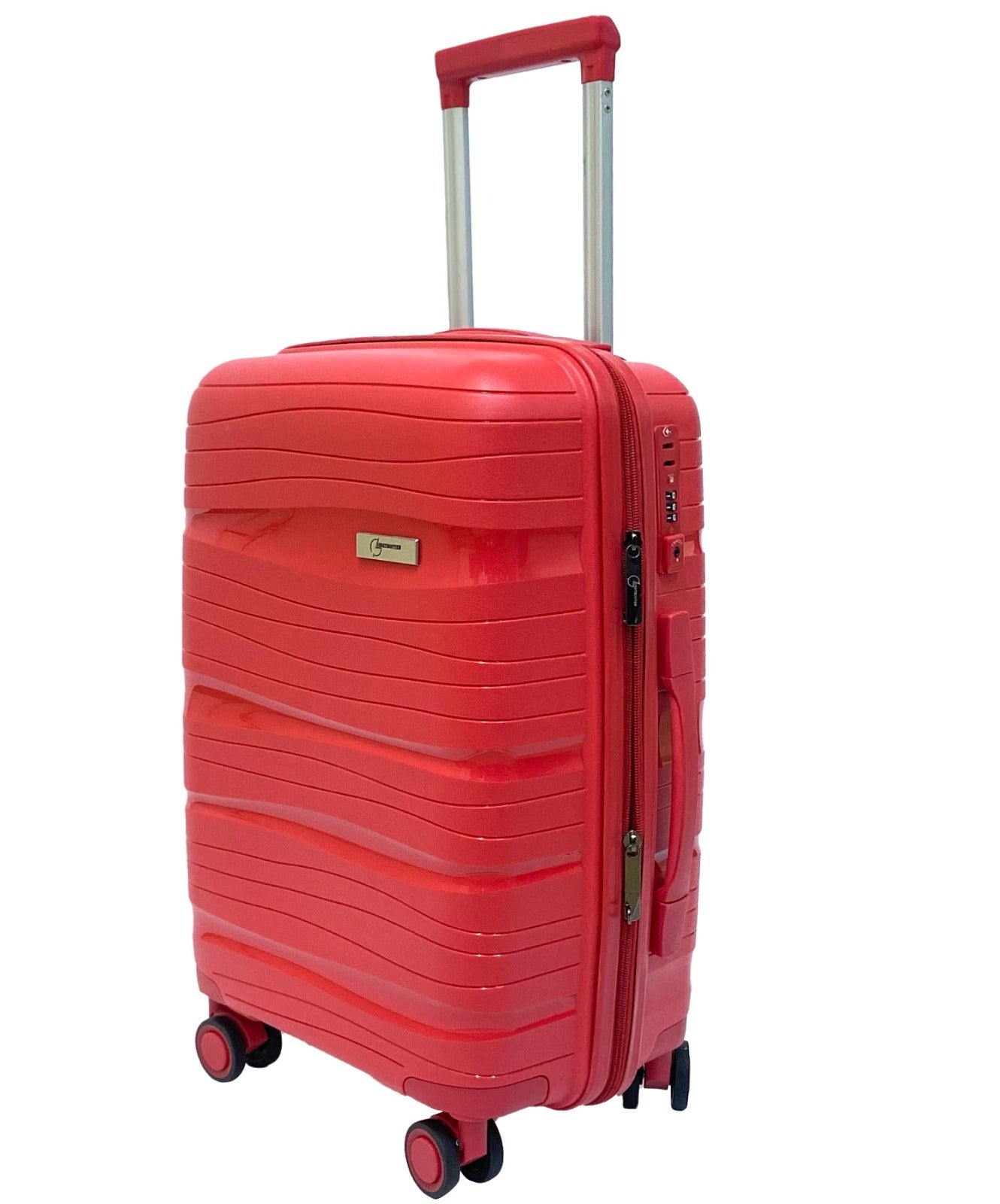 Globetrotter Boston 55cm Red 8 Wheel Hard Top Trolley, BOSTON55RD Globetrotter Cabin size luggage