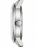 Lee Cooper Women's Analog Watch with White Mother Of Pearl Dial and Silver/Rose Gold Stainless Steel Band, LC08371.520