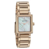 Sonata Women's Watch Analog Mother Of Pearl Dial With Gold Stainless Steel Band, 8080WM01