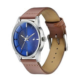 Fastrack Stunners Men's Watch Analog Blue Dial Brown Leather Strap, 3305SL01