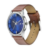 Fastrack Stunners Men's Watch Analog Blue Dial Brown Leather Strap, 3305SL01