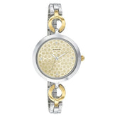 Sonata Women's Watch Analog Champagne Dial With Stainless Steel Band, 8147BM03