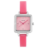 Sonata Women's Watch Analog Blue Dial With Pink Silicone Strap, 8152SP02