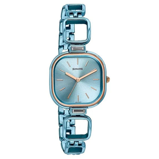 Sonata, Men's, Analog Watch, Blue Dial, with Stainless Steel Band, SO-8186KM03