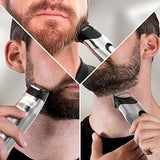 Wahl Silver Trim Rechargeable Beard Trimmer for Men Cordless,Precision Stainless Steel Blades, 09891-017