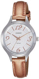 Casio, Women's Watch Fashion Collection Analog, White Dial Brown Leather Band, LTP-1393L-7A2VD