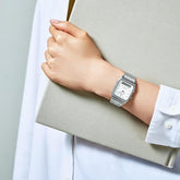 Casio, Men's Watch Vintage Collection Analog-Digital Silver Dial Silver Stainless Steel, AQ-230A-7AMQYDF