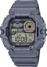 Casio, Men's Watch Digital, Black Dial Grey Resin Band, WS-1700H-8AVDF