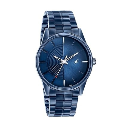 Fastrack, Men's, Analog Watch, Blue Dial, with Stainless Steel Band, FA-3305QM02