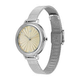 Fastrack Stunners Quartz Analog Women's Watch With Ivory Dial and Stainless Steel Strap, 68048SM02