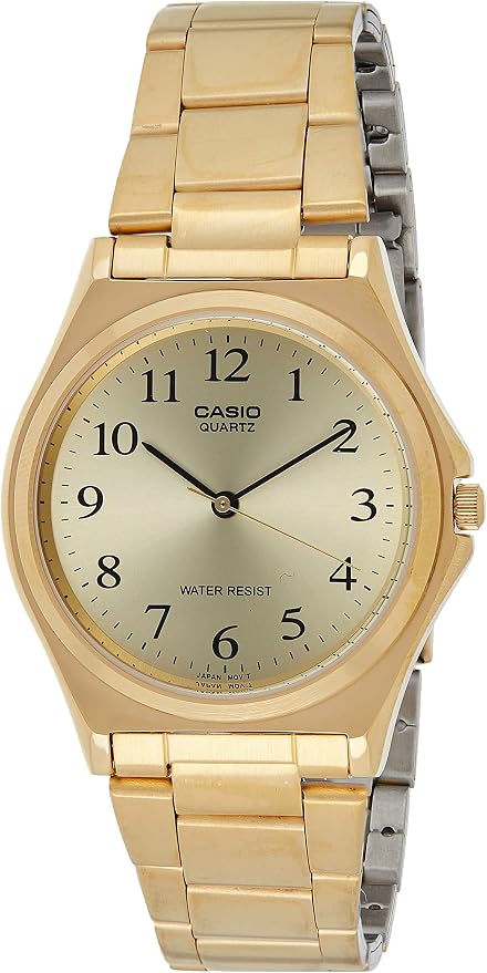 Casio Women's Watch Analog, Gold Dial Gold Stainless Steel Strap, LTP-1130N-9BRDF
