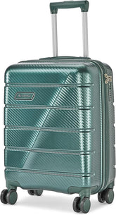 Carlton Milan 55cm, 4 Wheel Cabin Luggage Green Trolley,MILAN55GRN
