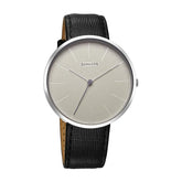 Sonata Ascent Quartz Analog Men's Watch With White Dial and Black Leather Strap,77152SL01