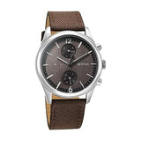 Titan Wrist Wit Men's Watch Analog Brown Dial With Brown Leather Strap, 1805SL12