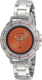 Fastrack, Women's Watch Analog, Orange Dial Stainless Steel Strap, 6135SM02