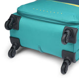 VIP Evolve Plus 55cm 4 Wheel Soft Trolley Teal Blue, EVOLVEPLUS55BLU