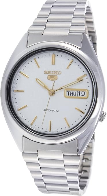Seiko 5 Sports Men's Automatic GMT Watch, White Dial with Stainless Steel Strap,SNXG47K authentic Seiko watch with original box and warranty papers
