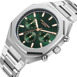Lee Cooper Men's Multifunction Watch with Dark Green Dial and Stainless Steel Band, LC08045.370