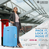 Carlton Vault 82cm 8 Wheel Hard Top Trolley-Blue, VAULT82BLU