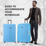 Carlton Vault 82cm 8 Wheel Hard Top Trolley-Blue, VAULT82BLU