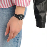 Casio Women's Watch Analog, Black Dial Black Resin Strap, LRW-200H-1BVDF