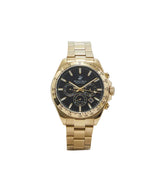 Beverly Hills Polo Club men analog watch, black dial with golden stainless steel band, model BH-BP3127X.150, Bahrain
