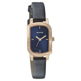 Sonata Women's Watch Analog Blue Dial With Black Leather Strap, 87001WL01