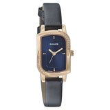 Sonata Women's Watch Analog Blue Dial With Black Leather Strap, 87001WL01