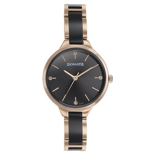 Sonata, Women, Analog, Watch, Brown Dial, Stainless steel Strap, 87065KD01