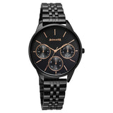 Sonata, Women, Analog, Watch, Black Dial, Metal Strap, 87085NM01