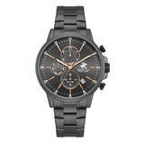Beverly Hills Polo Club Men's Watch Analog Black Dial with Black Stainless Steel Band, BP3727X.660
